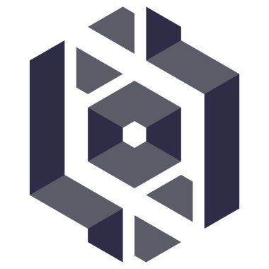  Altıgen Üçgen Paketli 3 boyutlu illüzyon soyut illüstrasyon