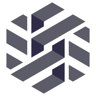  Altıgen Üçgen Paketli 3 boyutlu illüzyon soyut illüstrasyon