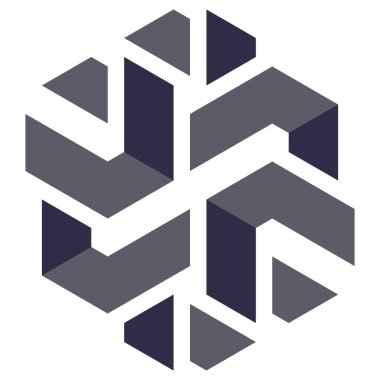  Altıgen Üçgen Paketli 3 boyutlu illüzyon soyut illüstrasyon