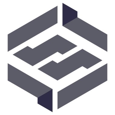  Altıgen Üçgen Paketli 3 boyutlu illüzyon soyut illüstrasyon