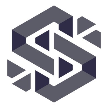  Altıgen Üçgen Paketli 3 boyutlu illüzyon soyut illüstrasyon