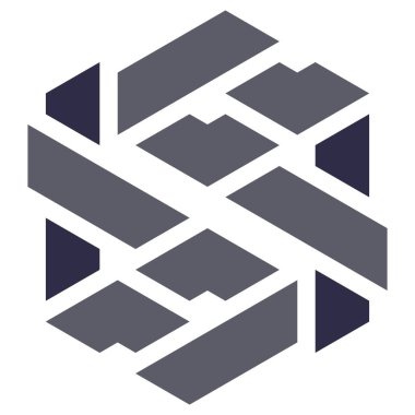  Altıgen Üçgen Paketli 3 boyutlu illüzyon soyut illüstrasyon