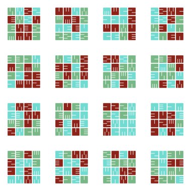 Asemic Glyph writing hieroglyph imitation abstract illustration