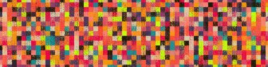 Renkli fırçalanmış kıvılcımlı noktalar, taklit arkaplan çizimi, soyut çizim