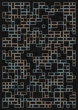 Ofset Quad üretken sanat arkaplan çizimi