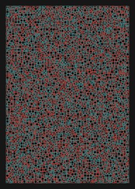 Ofset Quad üretken sanat arkaplan çizimi