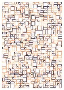 Ofset Quad üretken sanat arkaplan çizimi