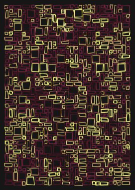 Ofset Quad üretken sanat arkaplan çizimi