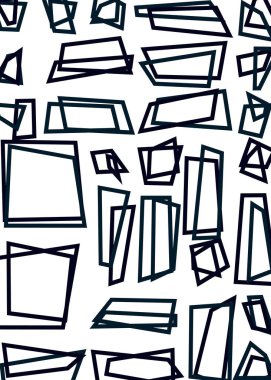 Ofset Quad üretken sanat arkaplan çizimi