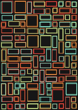 Ofset Quad üretken sanat arkaplan çizimi