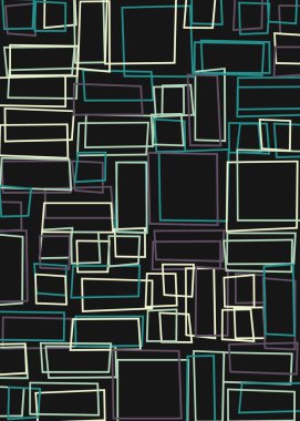 Ofset Quad üretken sanat arkaplan çizimi