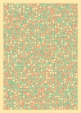 Ofset Quad üretken sanat arkaplan çizimi