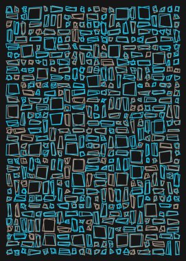 Ofset Quad üretken sanat arkaplan çizimi