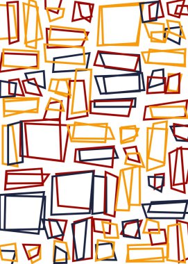 Ofset Quad üretken sanat arkaplan çizimi