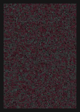 Ofset Quad üretken sanat arkaplan çizimi