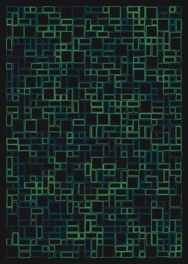 Ofset Quad üretken sanat arkaplan çizimi