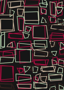 Ofset Quad üretken sanat arkaplan çizimi