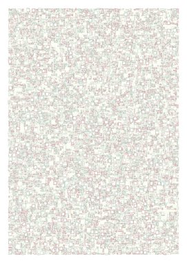 Ofset Quad üretken sanat arkaplan çizimi