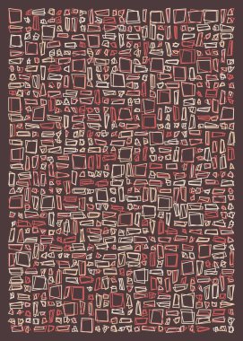 Ofset Quad üretken sanat arkaplan çizimi