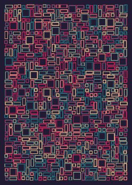 Ofset Quad üretken sanat arkaplan çizimi