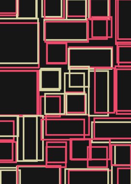 Ofset Quad üretken sanat arkaplan çizimi