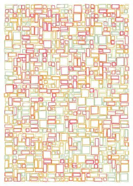 Ofset Quad üretken sanat arkaplan çizimi