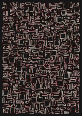 Ofset Quad üretken sanat arkaplan çizimi