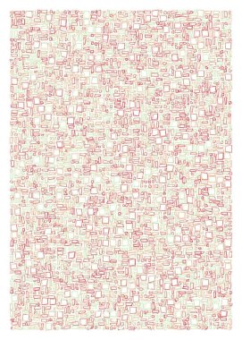 Ofset Quad üretken sanat arkaplan çizimi