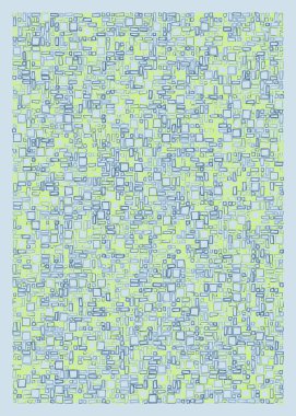 Ofset Quad üretken sanat arkaplan çizimi