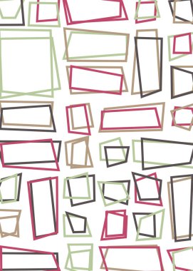 Ofset Quad üretken sanat arkaplan çizimi