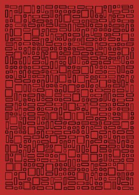 Ofset Quad üretken sanat arkaplan çizimi