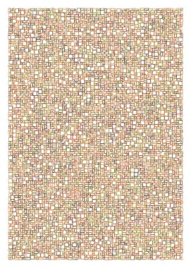 Ofset Quad üretken sanat arkaplan çizimi