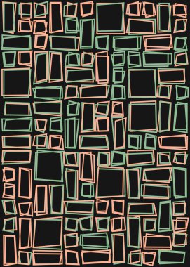 Ofset Quad üretken sanat arkaplan çizimi