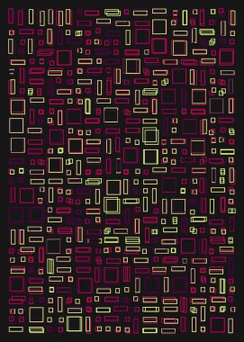 Ofset Quad üretken sanat arkaplan çizimi