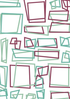 Ofset Quad üretken sanat arkaplan çizimi