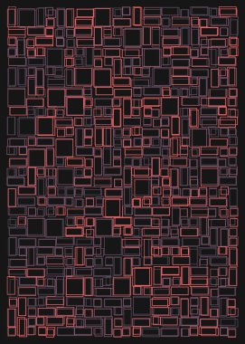 Ofset Quad üretken sanat arkaplan çizimi