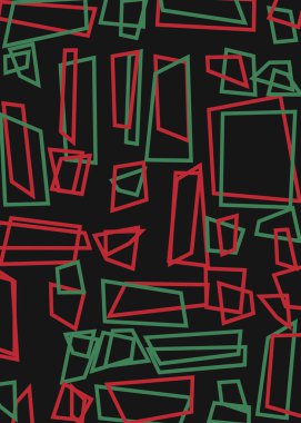 Ofset Quad üretken sanat arkaplan çizimi