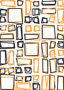 Ofset Quad üretken sanat arkaplan çizimi