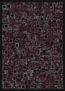 Ofset Quad üretken sanat arkaplan çizimi