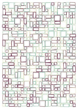 Ofset Quad üretken sanat arkaplan çizimi