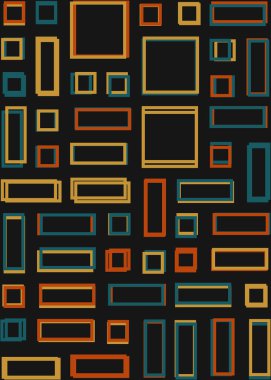 Ofset Quad üretken sanat arkaplan çizimi