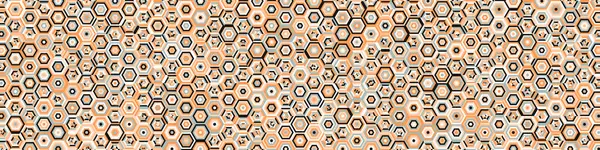 Laberinto Hexagonal Patrón Ilustración Abstracta — Vector de stock