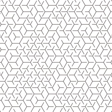  Altıgen Labirent deseni soyut illüstrasyon