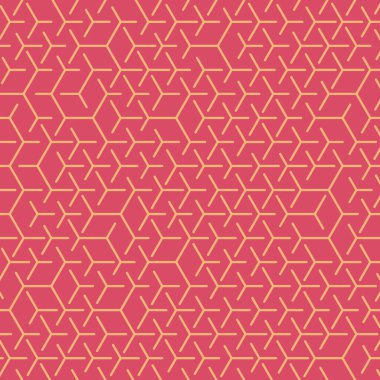  Altıgen Labirent deseni soyut illüstrasyon