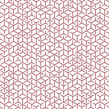  Altıgen Labirent deseni soyut illüstrasyon