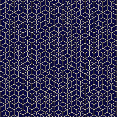  Altıgen Labirent deseni soyut illüstrasyon