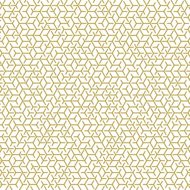  Altıgen Labirent deseni soyut illüstrasyon