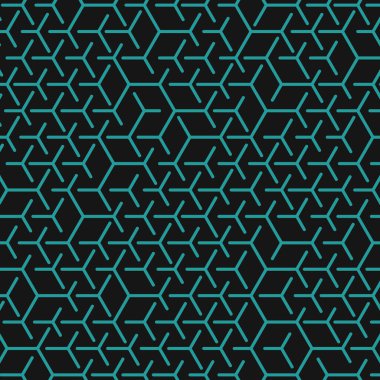  Altıgen Labirent deseni soyut illüstrasyon