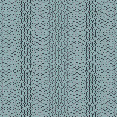  Altıgen Labirent deseni soyut illüstrasyon