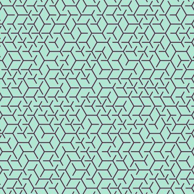  Altıgen Labirent deseni soyut illüstrasyon